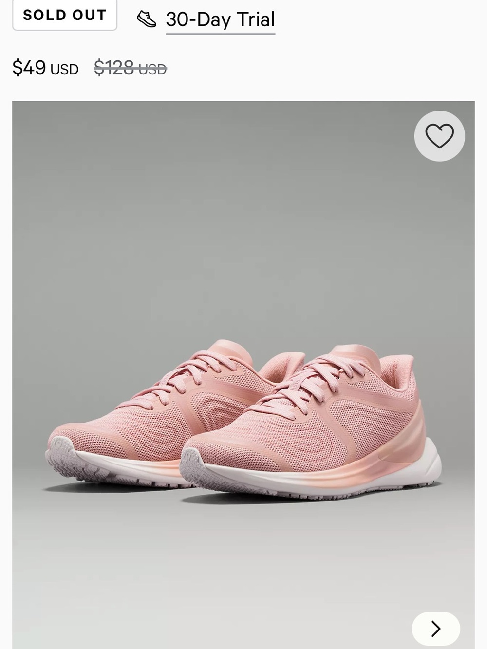lululemon athletica Pink Knit Lace-Up Running Sneakers